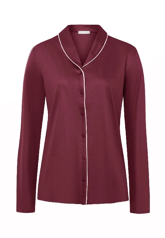 UV-Protection ShirtsEleni Shawl Collar Shirt | Ruby Wine 74985-2423