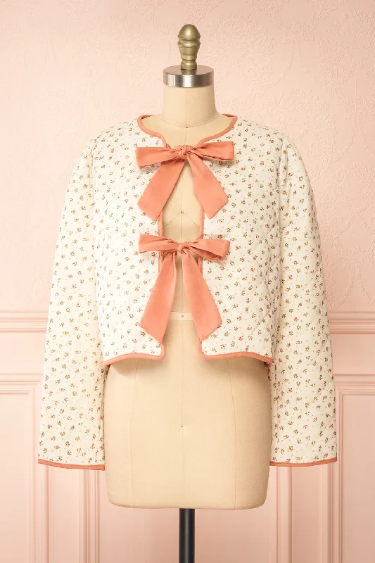 Rain JacketsAlaisima | Floral Quilted Jacket w/ Bows