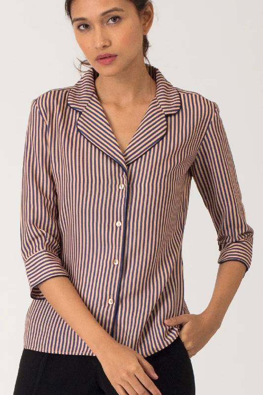 Fringed ShirtsBonita Notch Lapel Collar Shirt