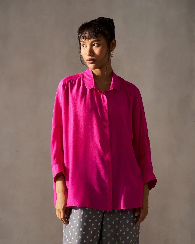 Printed ShirtsBoxy Shirt - Magenta