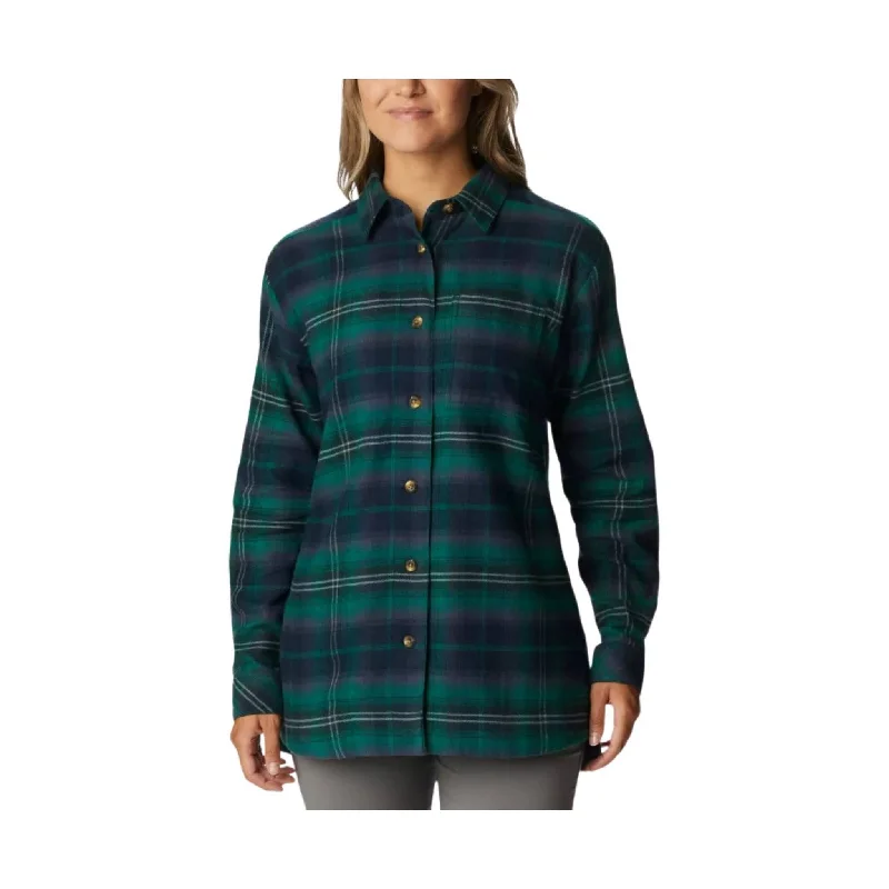 Plush ShirtsColumbia Women's Holly Hideaway Flannel Shirt - Spruce Multi FINAL SALE