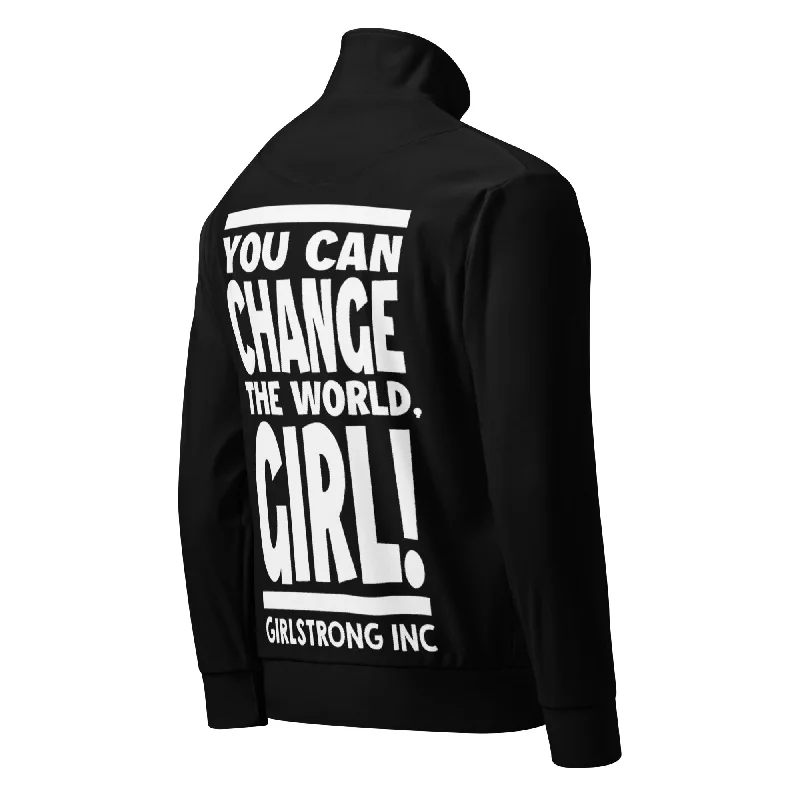 Travel JacketsGS GRAPHIX TRACK JACKET BLACK - YOU CAN CHANGE THE WORLD, GIRL!