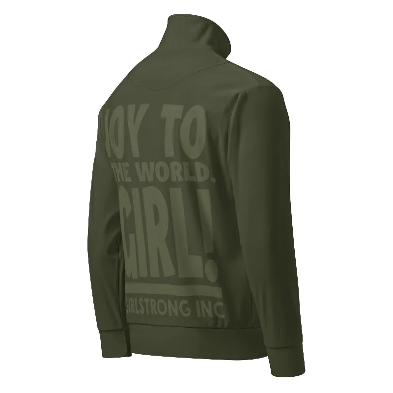 Sherpa JacketsGS GRAPHIX TRACK JACKET OLIVE - JOY TO THE WORLD. GIRL!