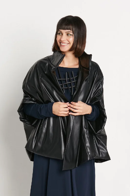 Studded JacketsPlanet Vegan Leather Chic Cape