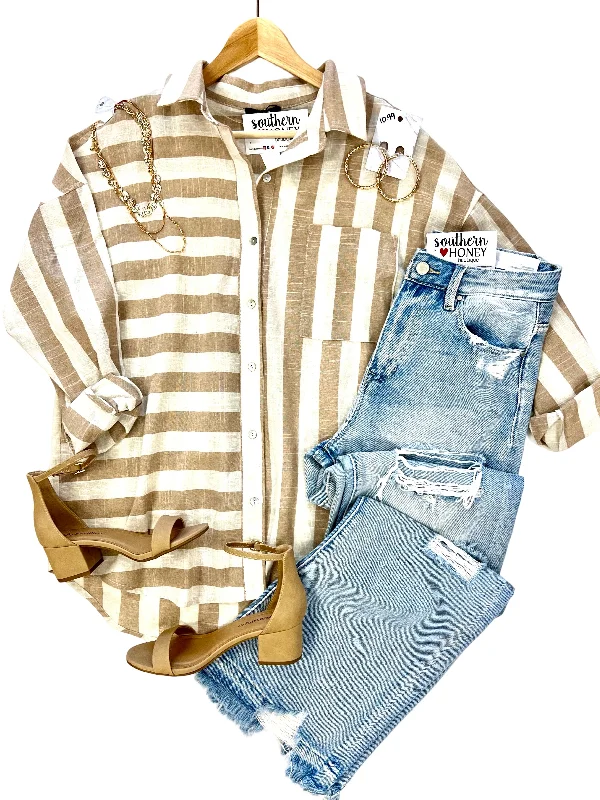 Cotton ShirtsThe Kimberly Striped Shirt