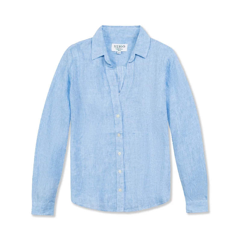 Hemp ShirtsTwig Linen Shirt - Blue Chambray