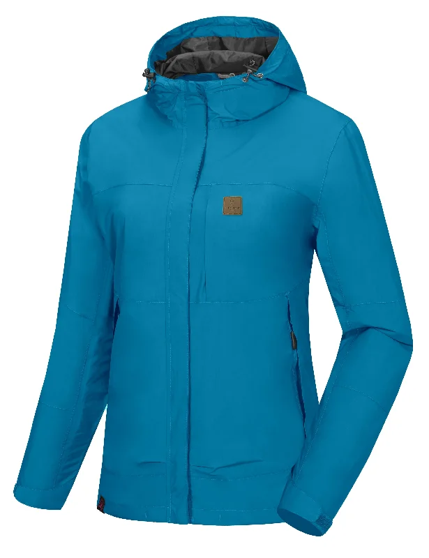 Luxury JacketsWomen's Waterproof Breathable Shell Rain Jacket with Hood