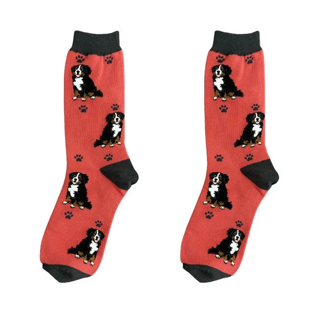 Bernese Mountain Dog Happy Tails Socks