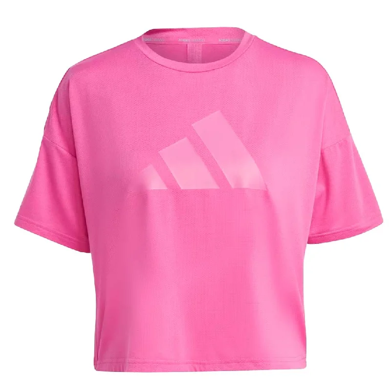 Fleece T-Shirtsadidas - Women's Train Icon 3 Bar Logo T-Shirt (HS2345)