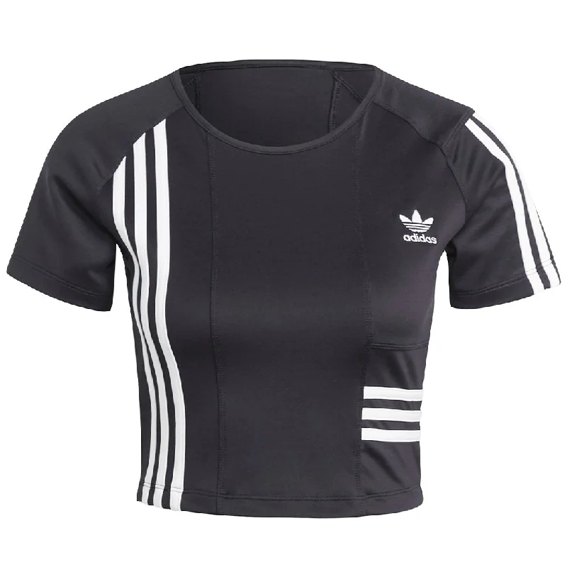 Ribbed Cuff T-Shirtsadidas - Women's Adicolor Crop T-Shirt (IC2379)