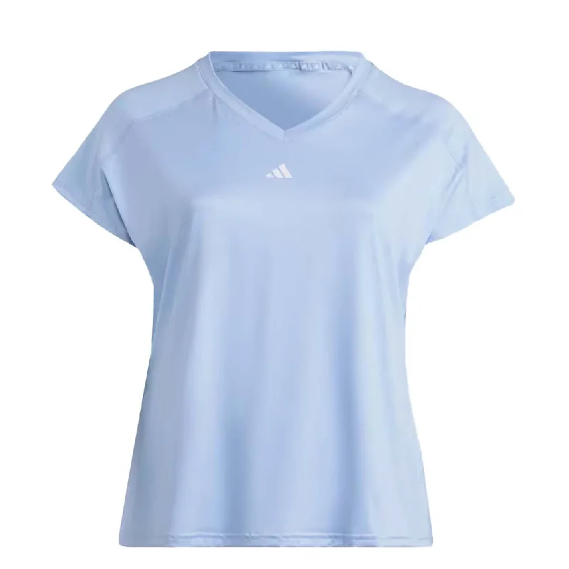 Yoga T-Shirtsadidas - Women's Aeroready Train Essentials V-Neck T-Shirt (Plus Size) (HR7871)