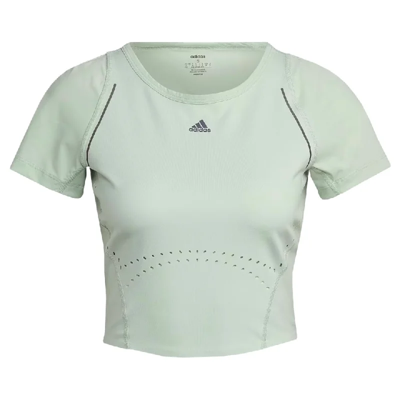 Silk T-Shirtsadidas - Women's HIIT 45s Crop T-Shirt (HM8097)