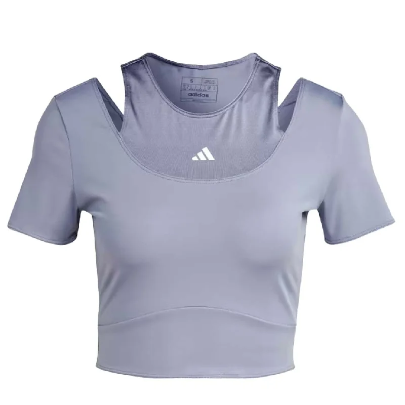 Travel T-Shirtsadidas - Women's Hiit Crop Training T-Shirt (IB8599)