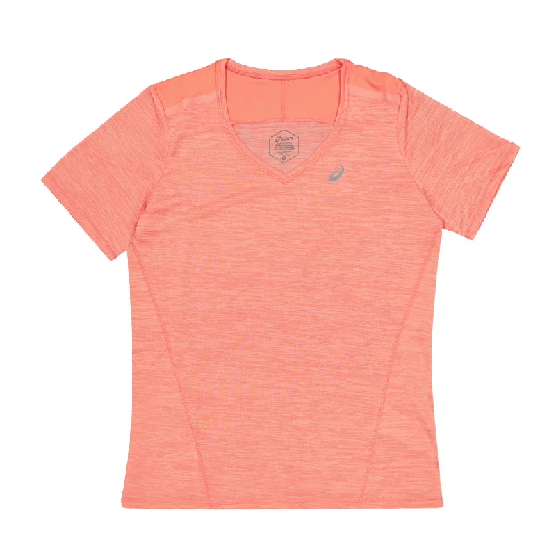 Organic Cotton T-ShirtsAsics - Women's Race V-Neck Short Sleeve T-Shirt (2012C735 706)