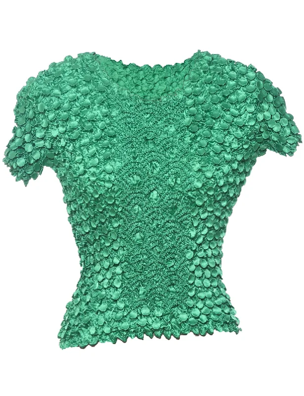 Camping T-ShirtsY2K Style Green Crinkle Top - S