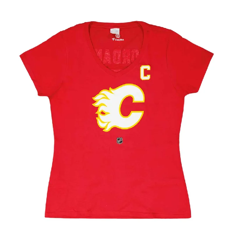 Metallic T-ShirtsFanatics - Women's Calgary Flames Giordano T-Shirt (3A40 0484 H35 FSB)