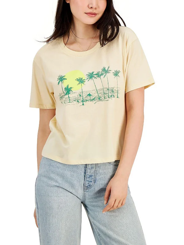 Hemp T-ShirtsJuniors Womens Short Sleeve Crewneck Graphic T-Shirt