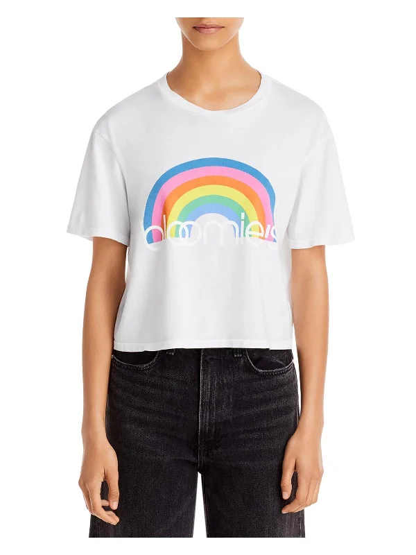 Polyester T-ShirtsRainbow Womens Graphic Boxy T-Shirt