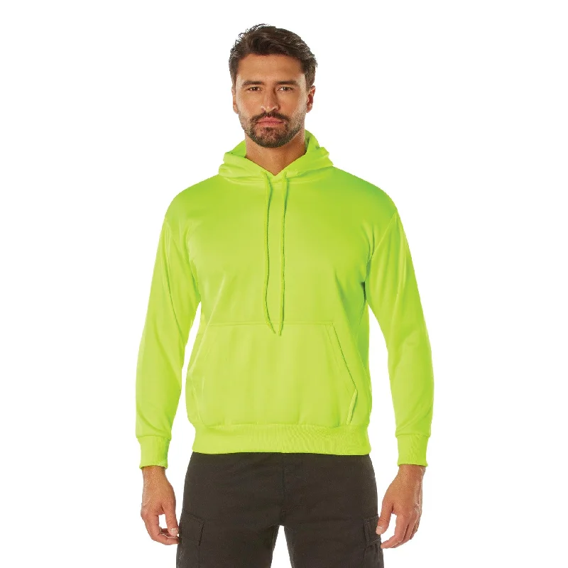 Leather-Paneled SweatshirtsRothco High Vis Performance Hooded Sweatshirt