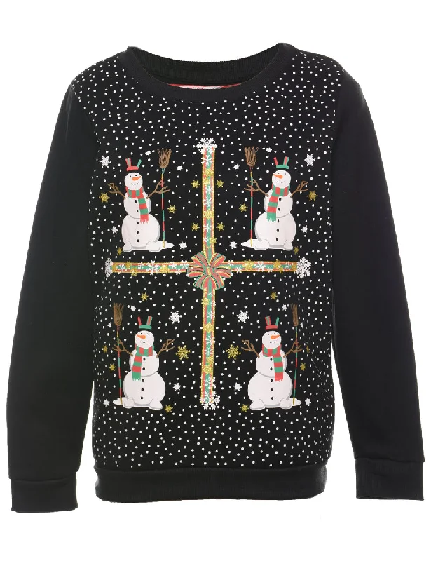 Layered SweatshirtsSnowman Christmas Sweatshirt - M