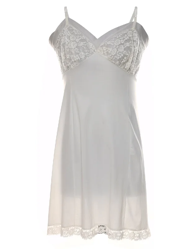 Yoga T-ShirtsWhite Lace Slip Dress - S