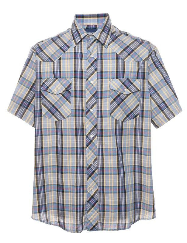 V-Neck T-ShirtsWrangler Checked Western Shirt - L