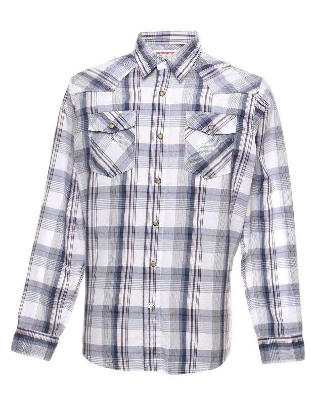 Bamboo T-ShirtsWrangler Checked Western Shirt - M