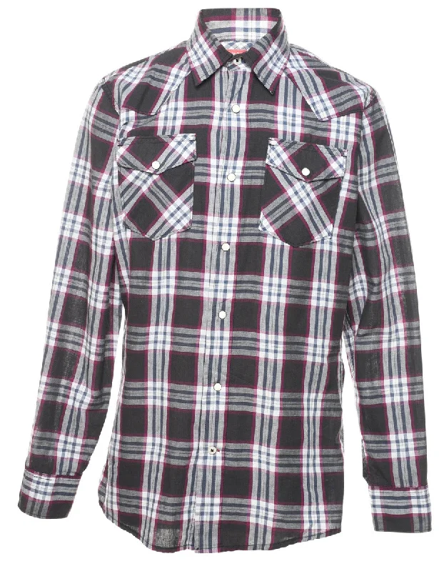 Thermal T-ShirtsWrangler Long Sleeved Checked Shirt - S