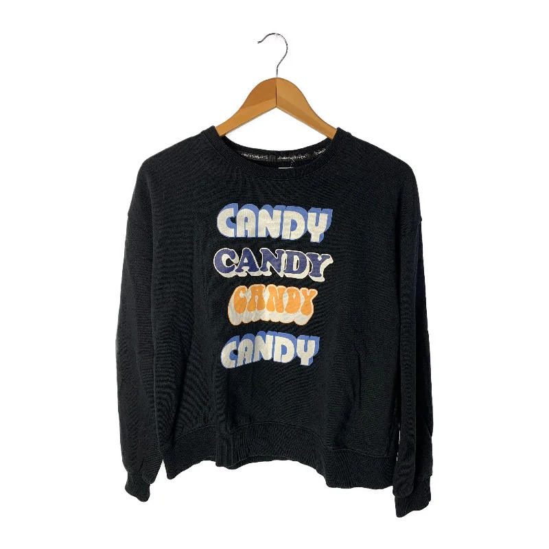 Ruffled SweatshirtsCANDY STRIPPER/Sweatshirt/2/Black/Cotton/Graphic/