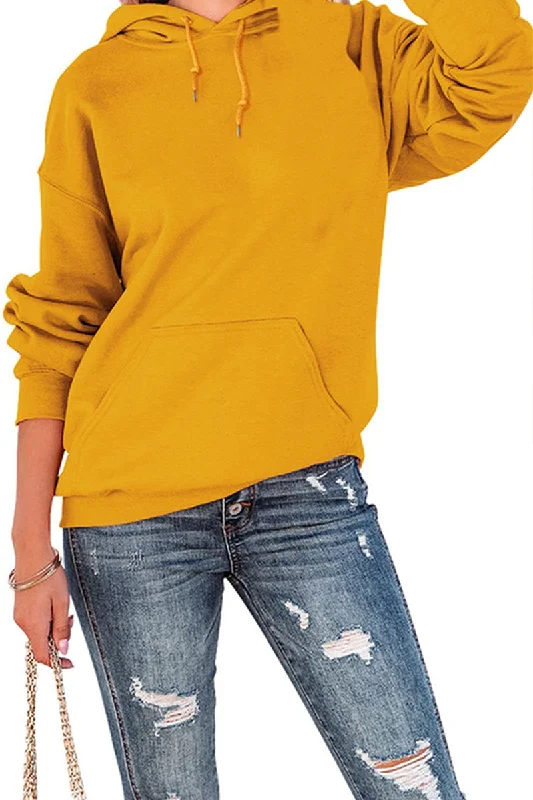 Oversized HoodiesWOMEN OVERSIZE DAILY DRAWSTRING HOODED SWEATSHIRT