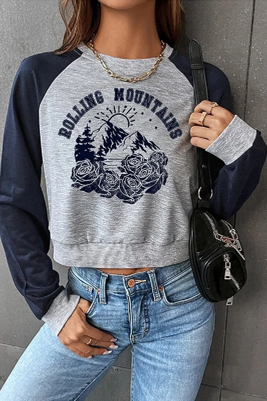 Camping HoodiesMONOGRAM PRINT WOMEN SWEATSHIRT