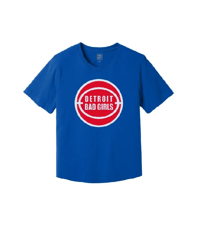 Skateboard T-ShirtsInk Detroit Bad Girls Kinda Cropped T-Shirt - Royal Blue