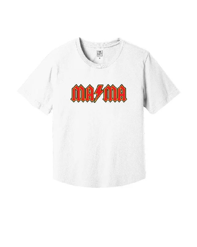 Tasseled T-ShirtsINK "MAMA" Kinda Cropped T-Shirt - White