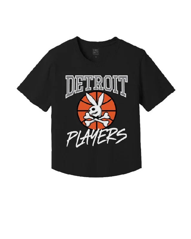 Punk T-ShirtsInk Detroit Players Kinda Cropped T-Shirt - Black