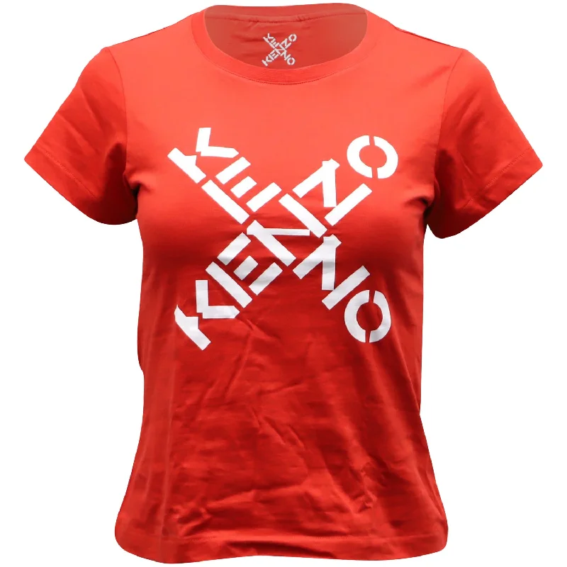 Longline T-ShirtsKenzo Logo T-shirt in Red Cotton