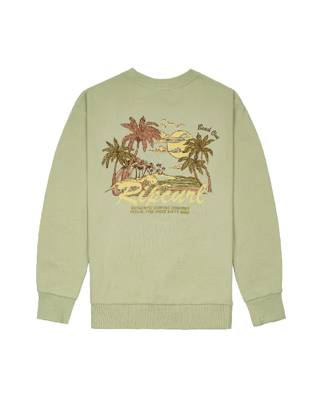 Striped SweatshirtsLa Quinta Relaxed Crew Sweatshirt