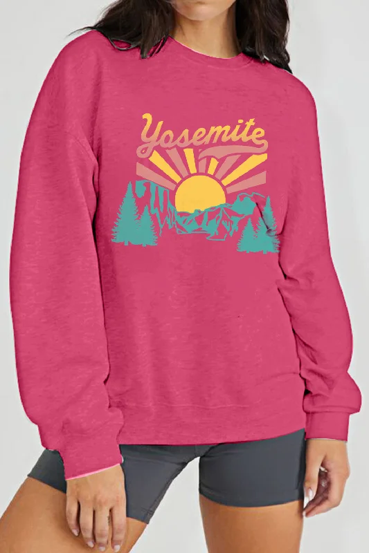 High-Fashion SweatshirtsSimply Love Simply Love Full Size YOSEMITE Graphic Sweatshirt