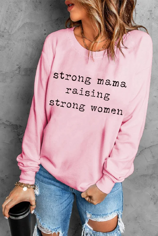 Outdoor SweatshirtsSTRONG MAMA RAISING STRONG WOMEN Graphic Sweatshirt