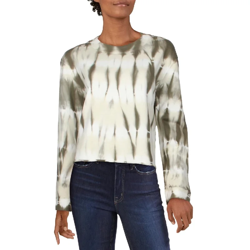 Minimalist SweatshirtsWomens Cotton Tie-Dye Sweatshirt