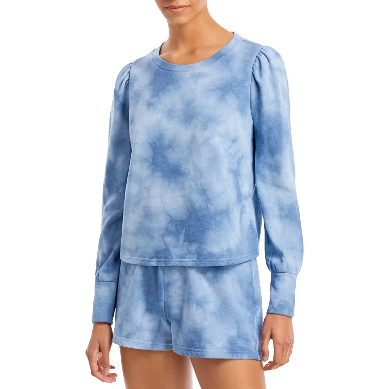 Distressed HoodiesWomens Tie-Dye Crew Sweatshirt