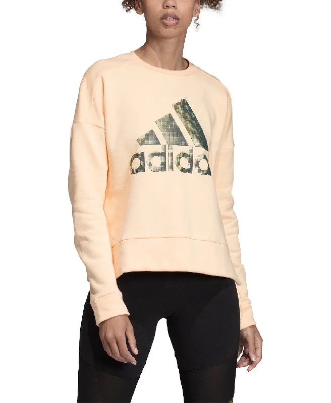 Camo HoodiesAdidas Women's Glam-Logo Sweatshirt Orange