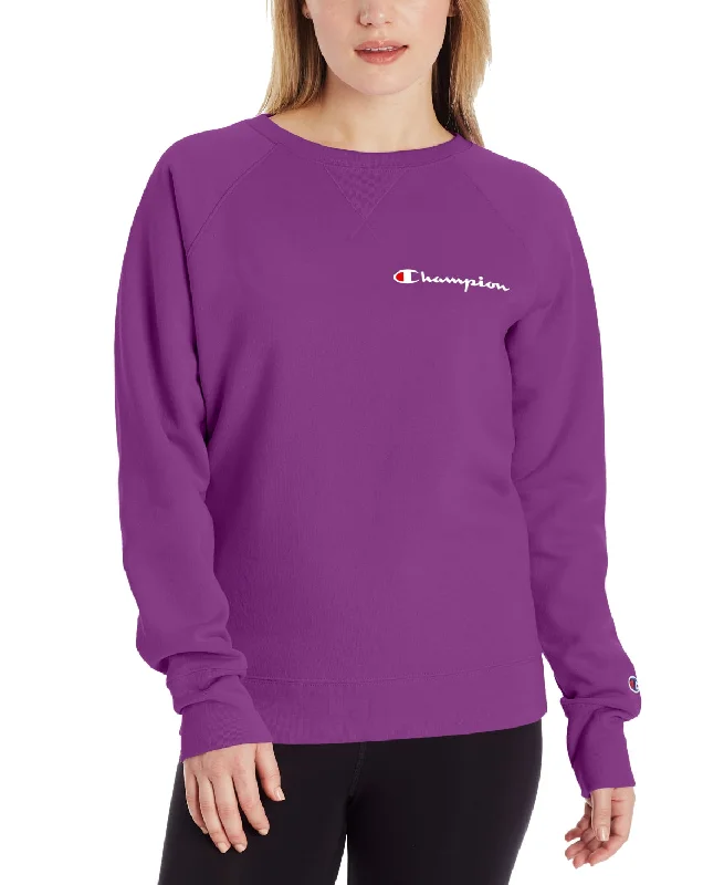 Painted HoodiesChampion Women's Powerblend Logo Sweatshirt Purple Size XS