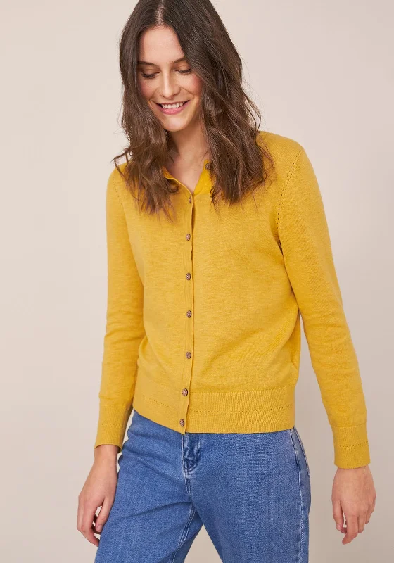 Bold cardiganWhite Stuff Lola Fine Knit Cardigan, Yellow