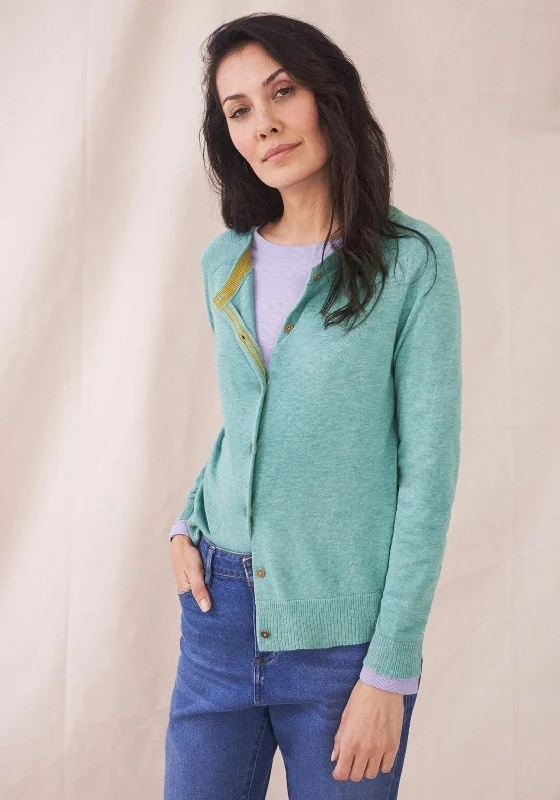 Travel cardiganWhite Stuff Lulu Fine Knit Cardigan, Teal