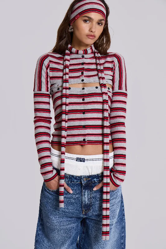 Mesh cardiganIsla Stripe 3 In 1 Cardigan