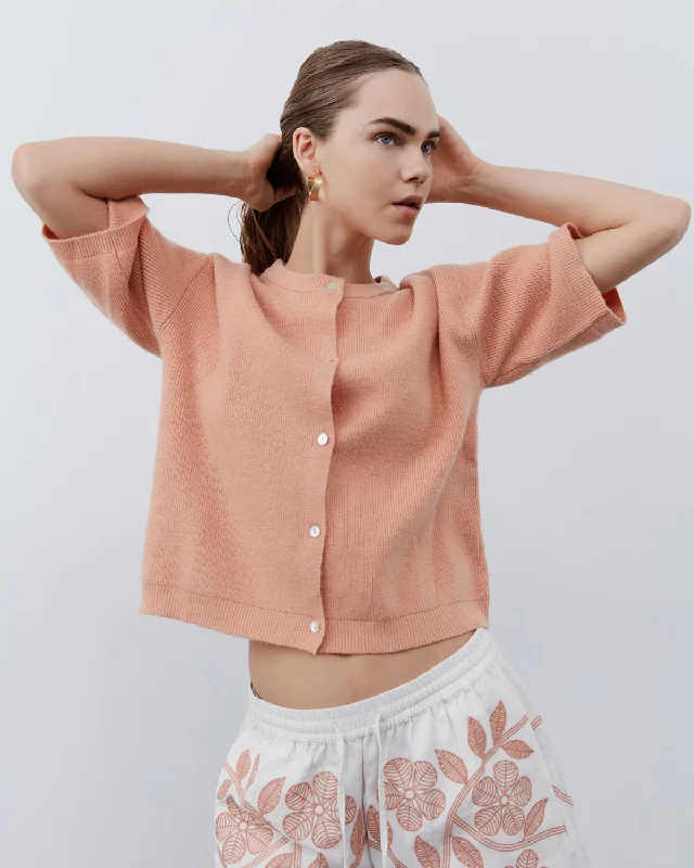 Vegan cardiganINESSW CARDIGAN - Light Rose