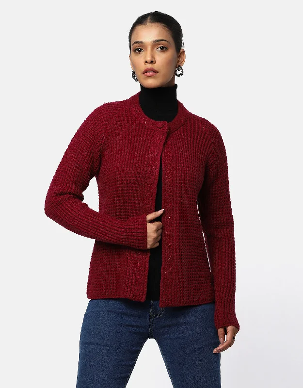 Polka dot cardiganWomen Knitted Fancy Cardigan