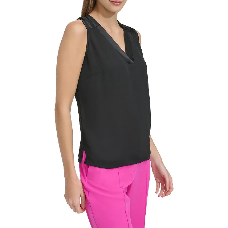 VNeckTopOasisWomens V Neck Sleeveless Shell