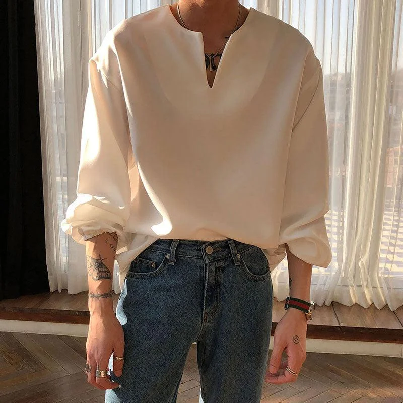 VNeckTopHorizonRT No. 6575 V-NECK CUFF LONGSLEEVE