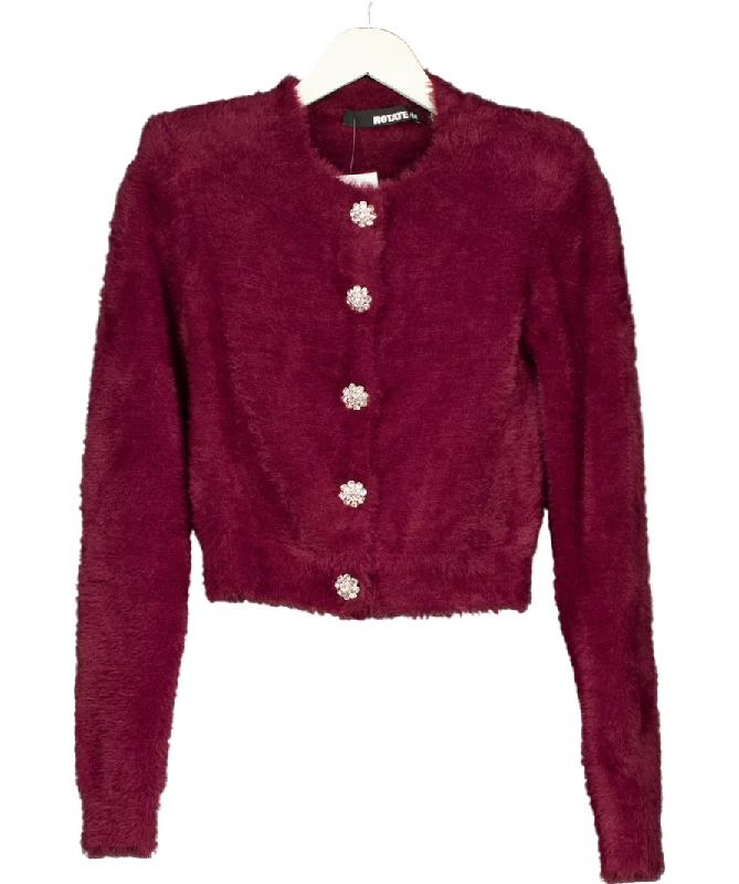 Lounge cardiganH&M Red Bijoux Button Fluffy Knit Cardigan UK XS